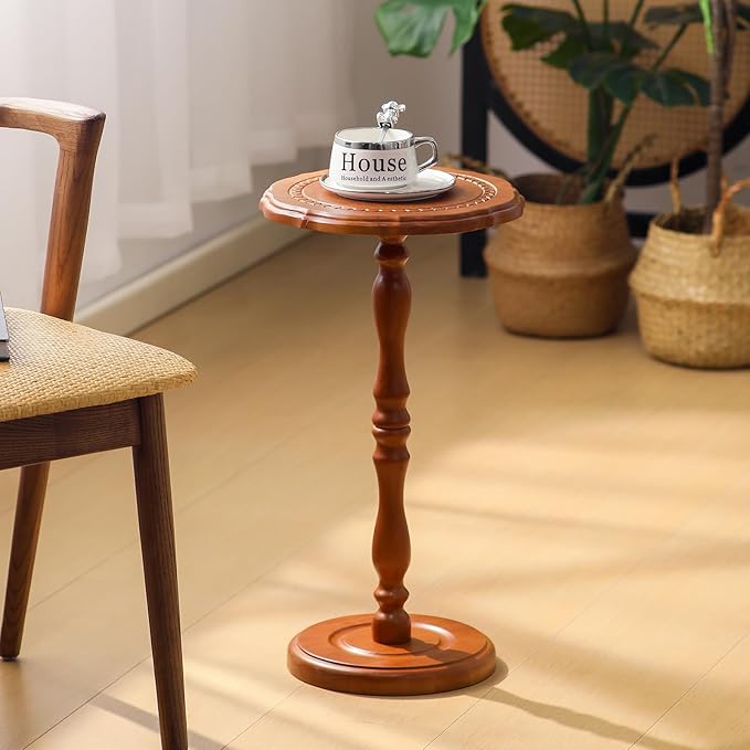 Solid Wood Side Table, Small Drink Table - Image 2