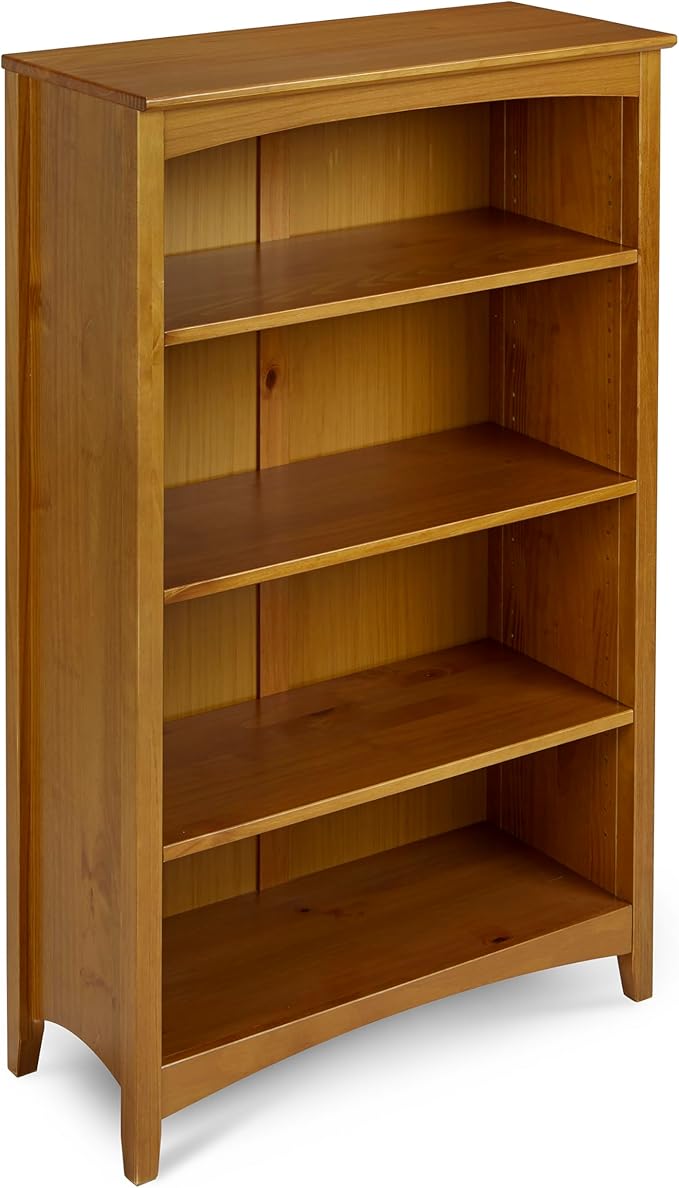 Shaker Style 4 Shelf Bookcase / Solid Wood / 48" High / Adjustable Shelving / - Image 4