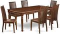 East West Furniture DOIP7-MAH-W 7 Piece Dining Table Set Consist of a Rectangle by EastWestFurniture