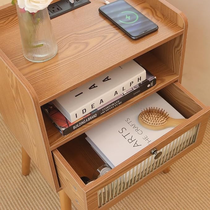 AWASEN Mid Century Nightstand - Image 7
