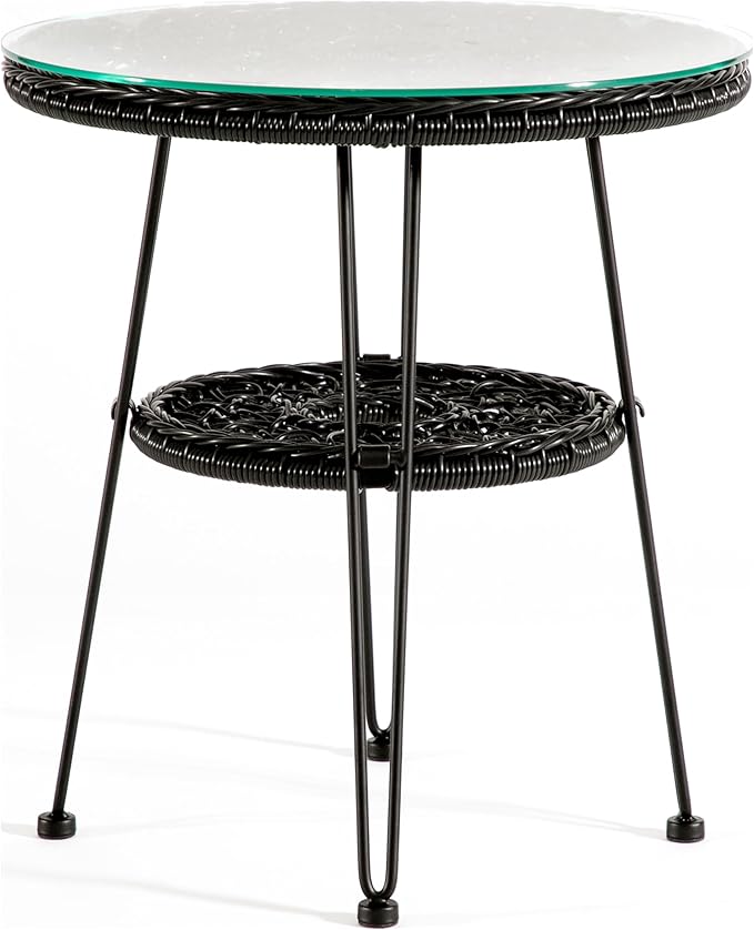 Muse & Lounge Co. Ysar Boho 19-inch Round Coffee Table Outdoor - Image 5