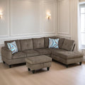 L Shaped Sectional Couches for Living Room, Modern Modular Sectional Sofa by FONTOI