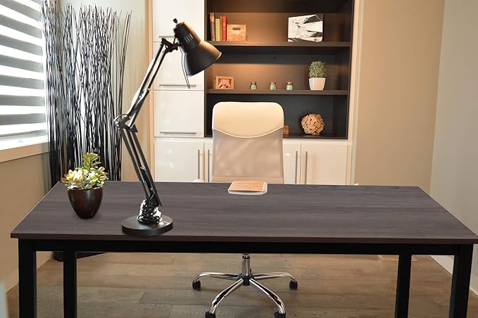 55 inch Large Computer Desk Wood, Modern Simple Style Desk - Image 4