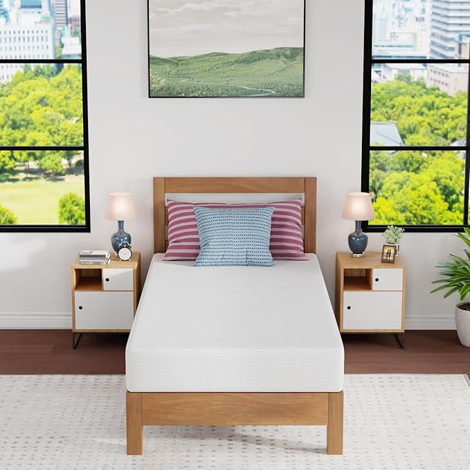 FDW | 8 Inch Twin XL Mattress | Medium Firm | Gel Memory Foam Mattress | White - Image 6