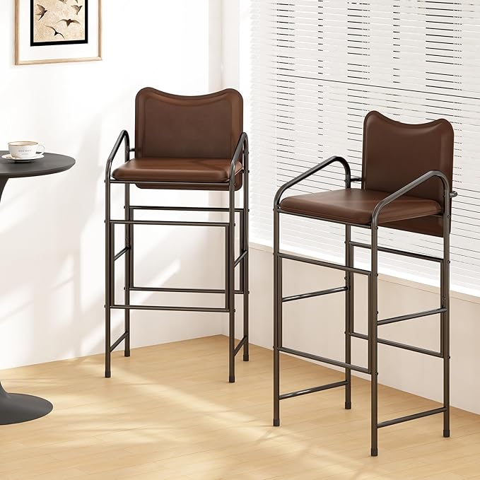 GILLAS Set of 2 Bar Stools - Image 5