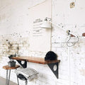 Industrial Rustic Wall-Mounted Drop-Leaf Table, Dining Table Desk, Pine Wood by FOFFRIENDOFFAMILY