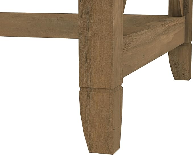Bush Furniture Key West 48W Writing Desk in Reclaimed Pine - Image 6