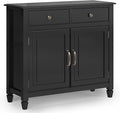 SIMPLIHOME Connaught SOLID WOOD 40 inch Wide Traditional Entryway Storage by SimpliHome