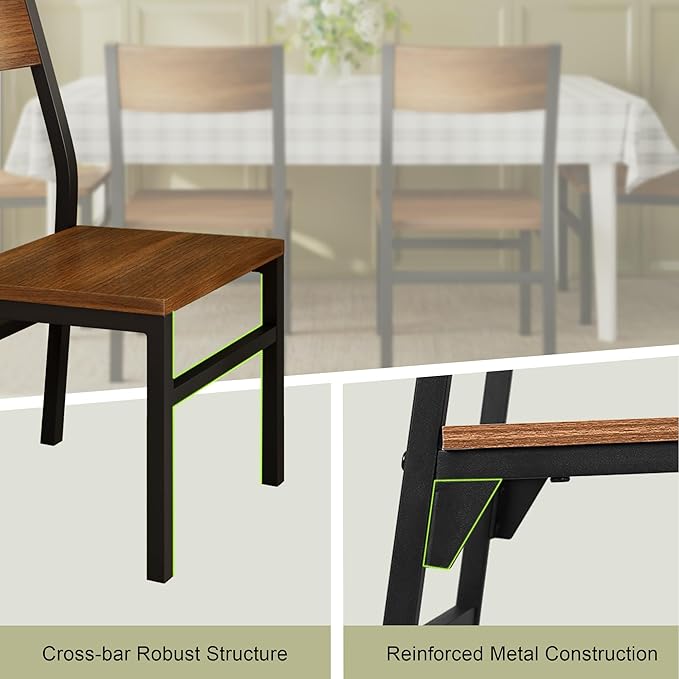 Feonase Dining Chairs Set of 6, Modern Kitchen Chairs - Image 6