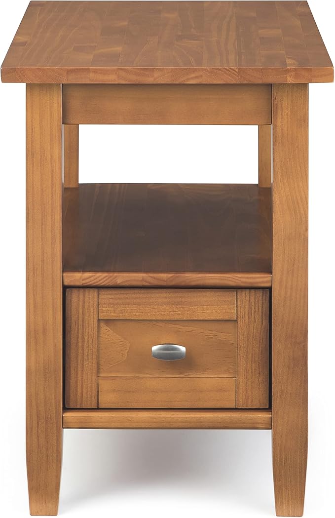 SIMPLIHOME Warm Shaker SOLID WOOD 14 inch Wide Rectangle Transitional Narrow - Image 4