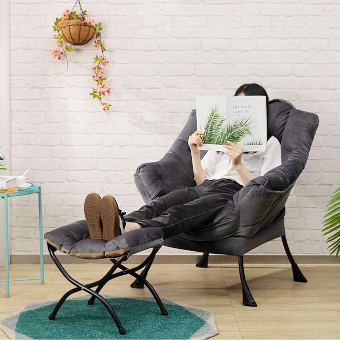 HollyHOME Fabric Lazy Chair - Image 4