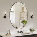 Koonmi Black Oval Bathroom Mirror, Oval Mirror by KOONMI