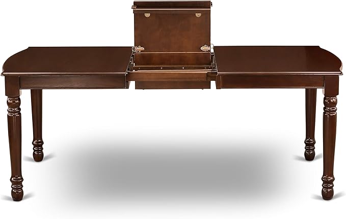 East West Furniture DOCA5-MAH-LC 5 Piece Dining Room Table Set Includes a - Image 8