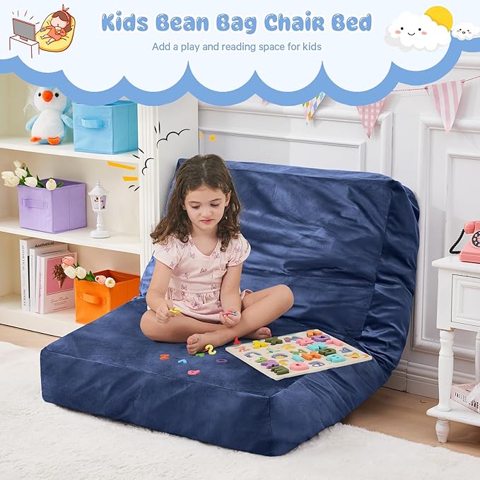 Kids Bean Bag Chair Bed - Image 7