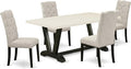 East West Furniture V627EL635-5 5 Piece Dining Table Set by EastWestFurniture