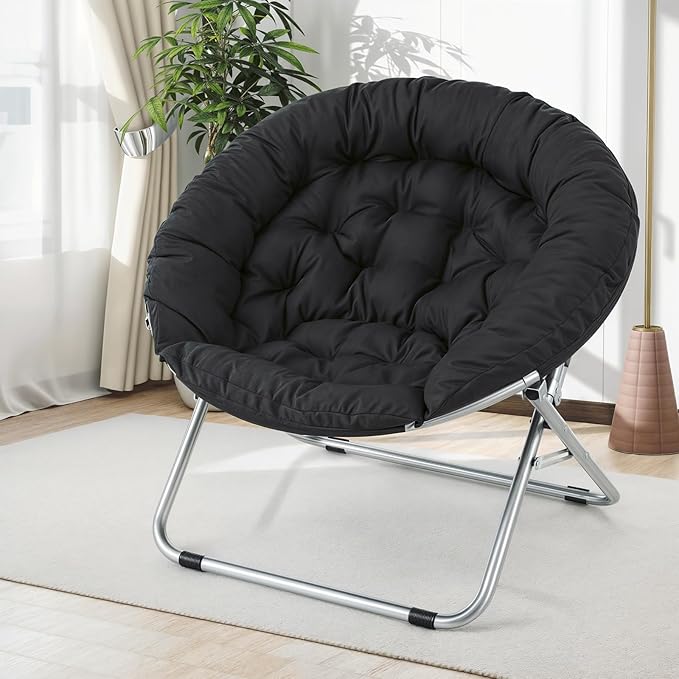 MoNiBloom Round Folding Saucer Chair - Image 2