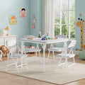 IDEALHOUSE 5 Piece Folding Kids Table and Chairs Set, Children Activity Table by IDEALHOUSE