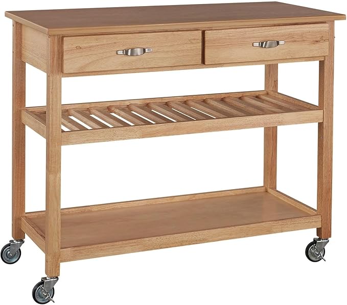 Homestyles General Line Natural Mobile Kitchen Cart by homestyles