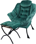 Lazy Chair with Folding Ottoman, Living Room Chairs, Accent Contemporary Lounge by Unknown