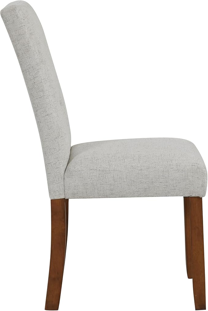 HomePop Button Tufted Fabric Dining Chairs - Image 5