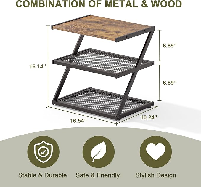 Shoe Rack, Z-Frame Wooden Shoe Shelf - Image 3
