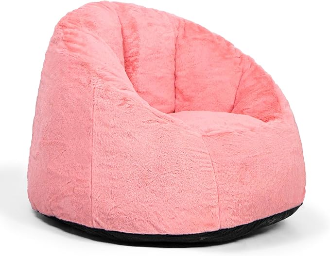 N&V Medium Shell Bean Bag Chair, Adult Size Bean Bag Sack, Foam Filling - Image 5