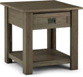 SIMPLIHOME Monroe SOLID ACACIA WOOD 22 inch Wide Square Rustic End Table in by SimpliHome
