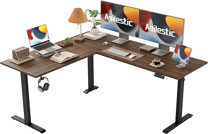 Agilestic L Shaped Standing Desk Adjustable Height, Electric Corner Standing by Agilestic