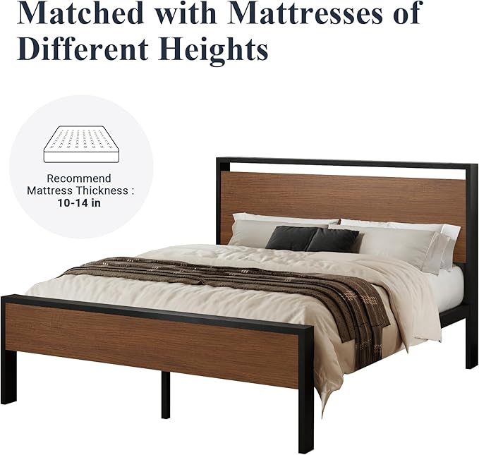 Allewie Queen Size Platform Bed Frame - Image 7
