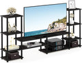 FURINNO Turn-N-Tube Grand Entertainment Center, Espresso/Black by Furinno-FitsYourSpaceFitsYourBudget
