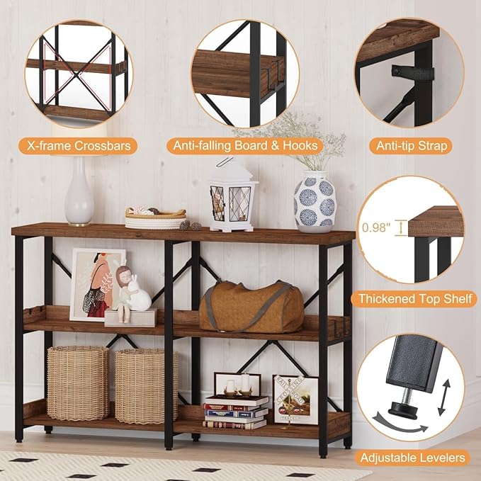 BON AUGURE Rustic Console Table - Image 4