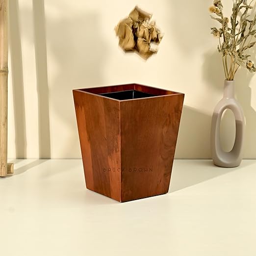 Premium Solid Wood Trashbin Multipurpose Furniture Basket by BrickBrown