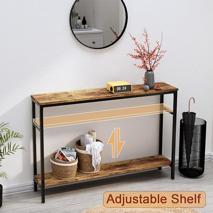 Narrow Console Table, 47 Inch Sofa Table - Image 2