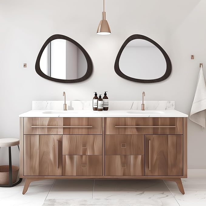 WallBeyond Asymmetrical Mirror, Irregular Wall Mirror, Wall Mirrors Decorative - Image 7