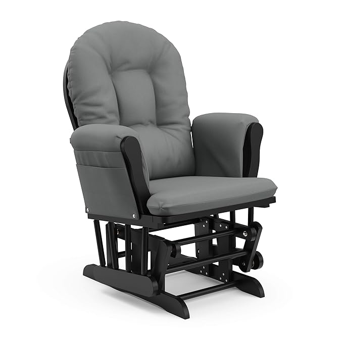 Storkcraft Premium Hoop Glider & Ottoman — GREENGUARD Gold Certified, Solid - Image 11