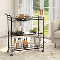 Black Bar Cart, Home Bar Serving Cart by Alihdrna