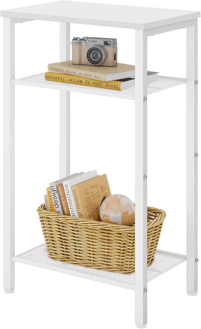 Hoctieon 3 Tier End Table, Telephone Table, Narrow Side Table by Hoctieon