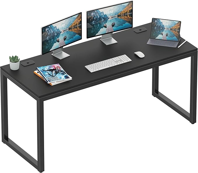 SHW 55-Inch Commercial-Grade Office Computer Desk by SHW