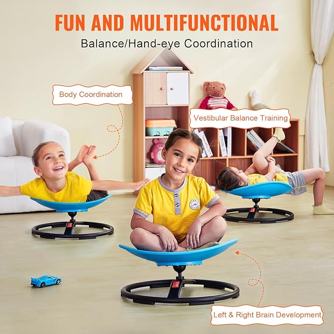 VEVOR Kids Swivel Chair, 220 LBS Capacity, Sensory Spinning Chair, Autistic - Image 4