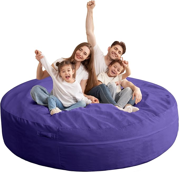 HABUTWAY XX-Large Bean Bag Chair: Giant 7' Memory Foam Furniture Bean Bag Chairs by HABUTWAYMakeYourLifeComfortable