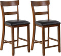 COSTWAY Bar Stools Set of 2, 25.5-Inch Counter Height Chair by COSTWAY
