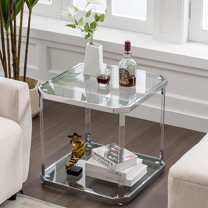 Glass Top Side Table - Image 7