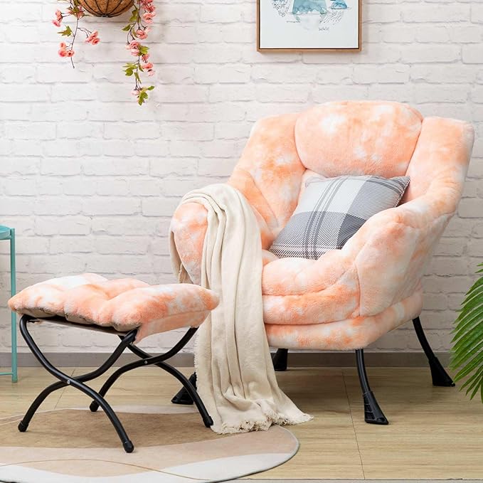 HollyHOME Faux-Fur Lazy Chair by HollyHOME