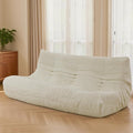 Fireside Three-Seater Mid-Century Armless Sofa — Floor Lounger in Soft Premium by Unknown