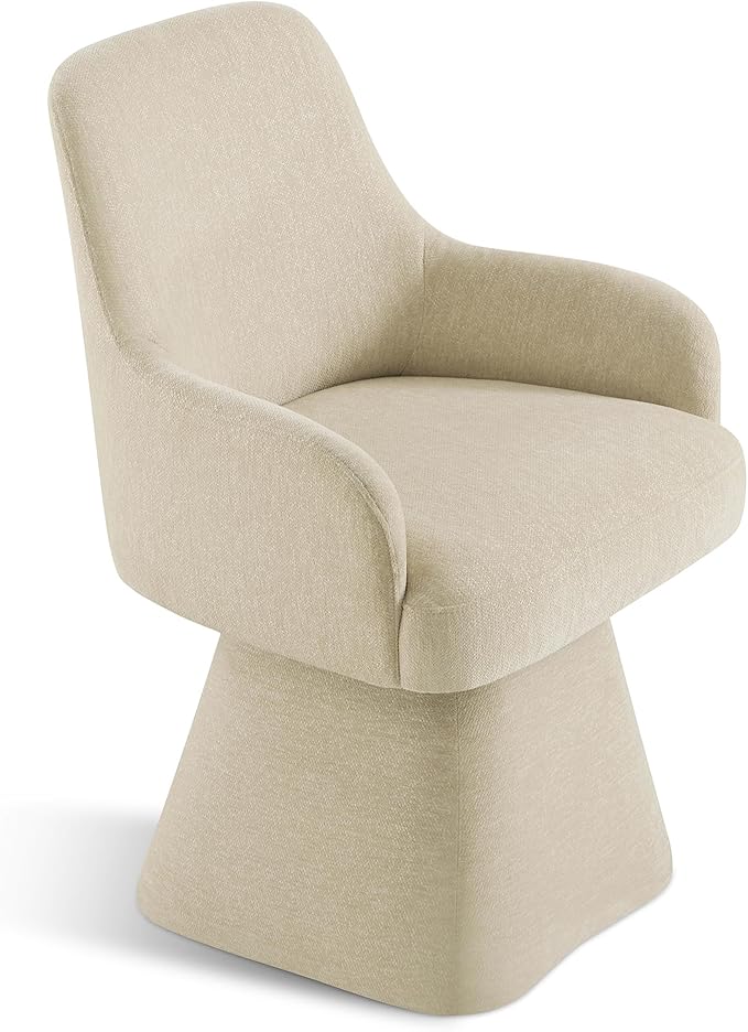 Swivel Dining Chairs Set of 4, Mid Century Modern Chairs Fabric Upholstered - Image 9