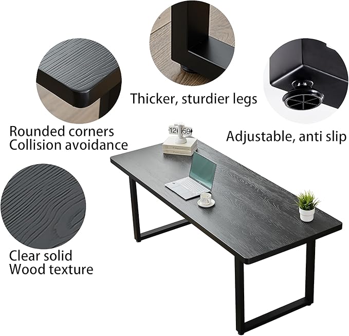 Modern Solid Wood Dining Table - Image 4