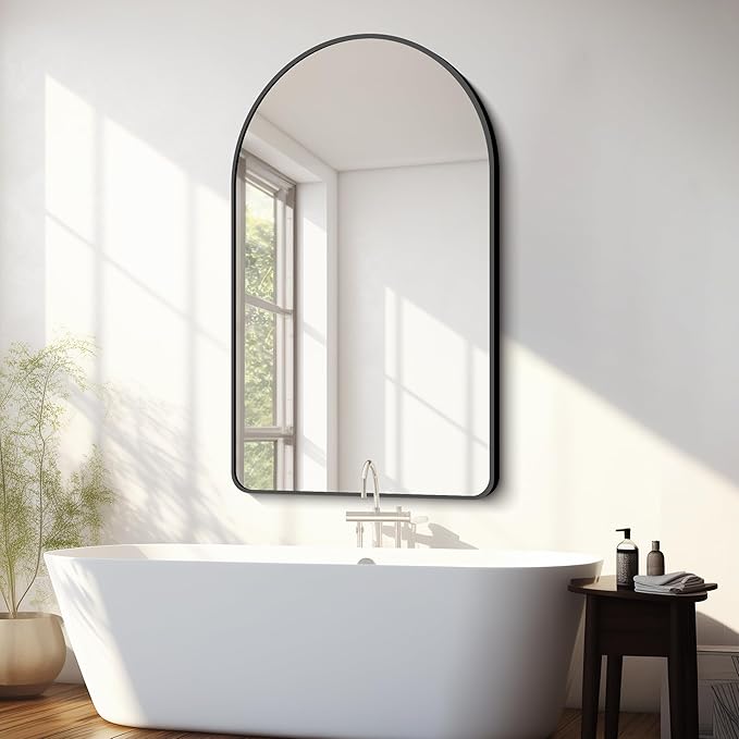FORBATH Arched Mirror 30x50 Inch, Hanging or Leaning Against Wall - Image 7