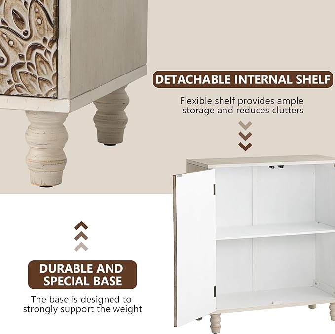 COSIEST 32" W Sideboard Buffet Cabinet - Image 6