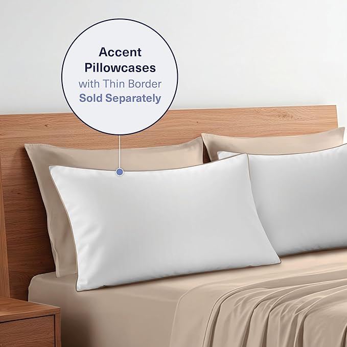 Kickoff Viscose Bamboo Sheets Twin XL Size 3-pc 100% Organic Bamboo Viscose Bed - Image 9