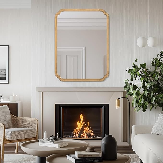 WallBeyond 30" x 40" Rounded Corner Arch Wall Mirror - Image 4